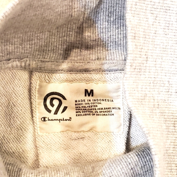 C9 Champion Women's Long Sleeve Gray French Terry Funnel Neck Sweatshirt Medium - Picture 6 of 7